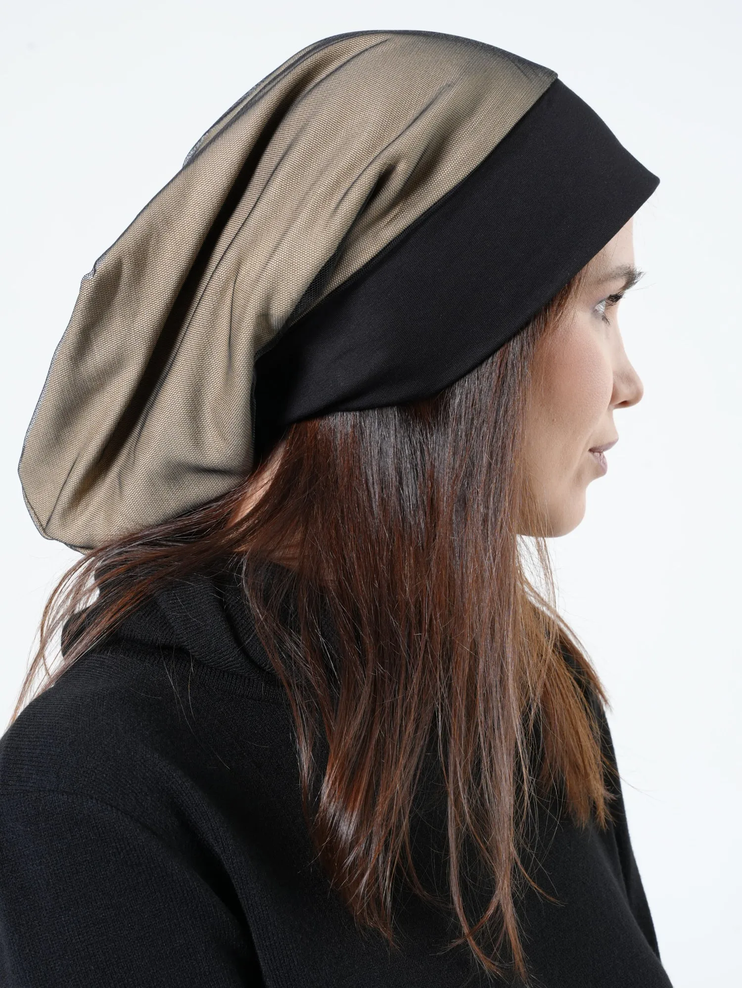 Beanies With Tulle Layer Set