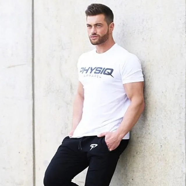 Brand Mens cotton t shirt 2018 summer new gyms Fitness Bodybuilding Shirts male fashion Casual short print Tees Tops clothes