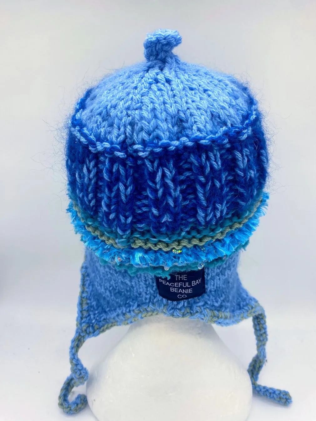 COASTAL BEANIE -Blues ii-Medium/Large