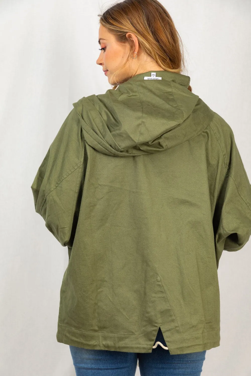 White Birch Cropped Anorok Jacket